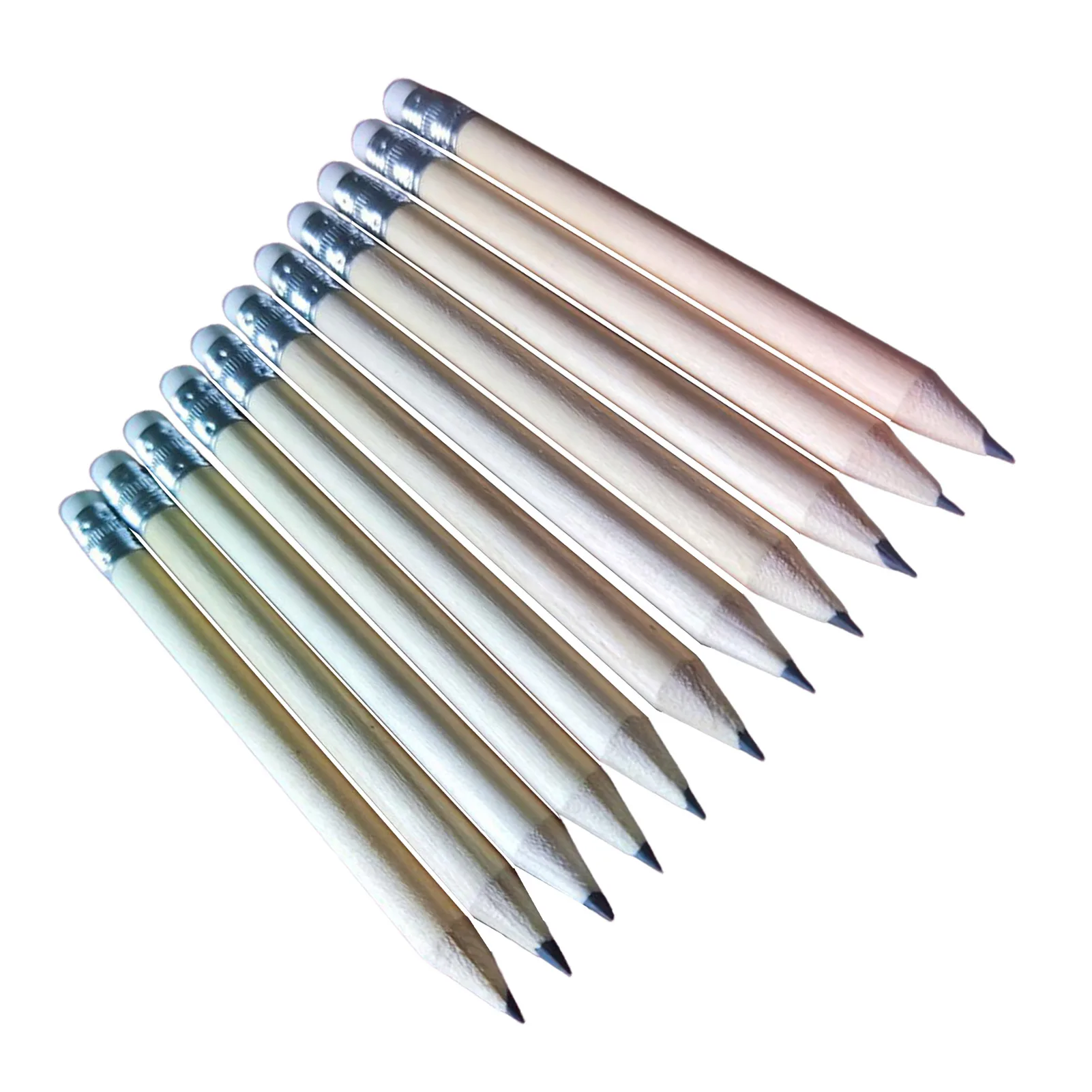 Моливи за голф 10 см, дървени половинки моливи с гума, Мини-предварително заточенные моливи Графитни моливи за младоженци, сватбен клас