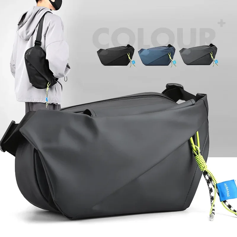 Мъжка чанта през рамо, найлон водоустойчива спортна чанта за бягане на открито, поясная чанта за велоспорта, по-голямата голям пътна чанта за телефон, чанта-месинджър