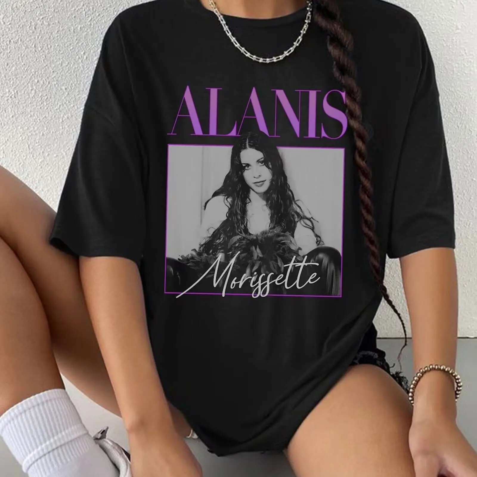Нов популярният подарък на Аланис Морисет на 90-те за феновете, риза унисекс всички размери 1N2851 с дълъг ръкав