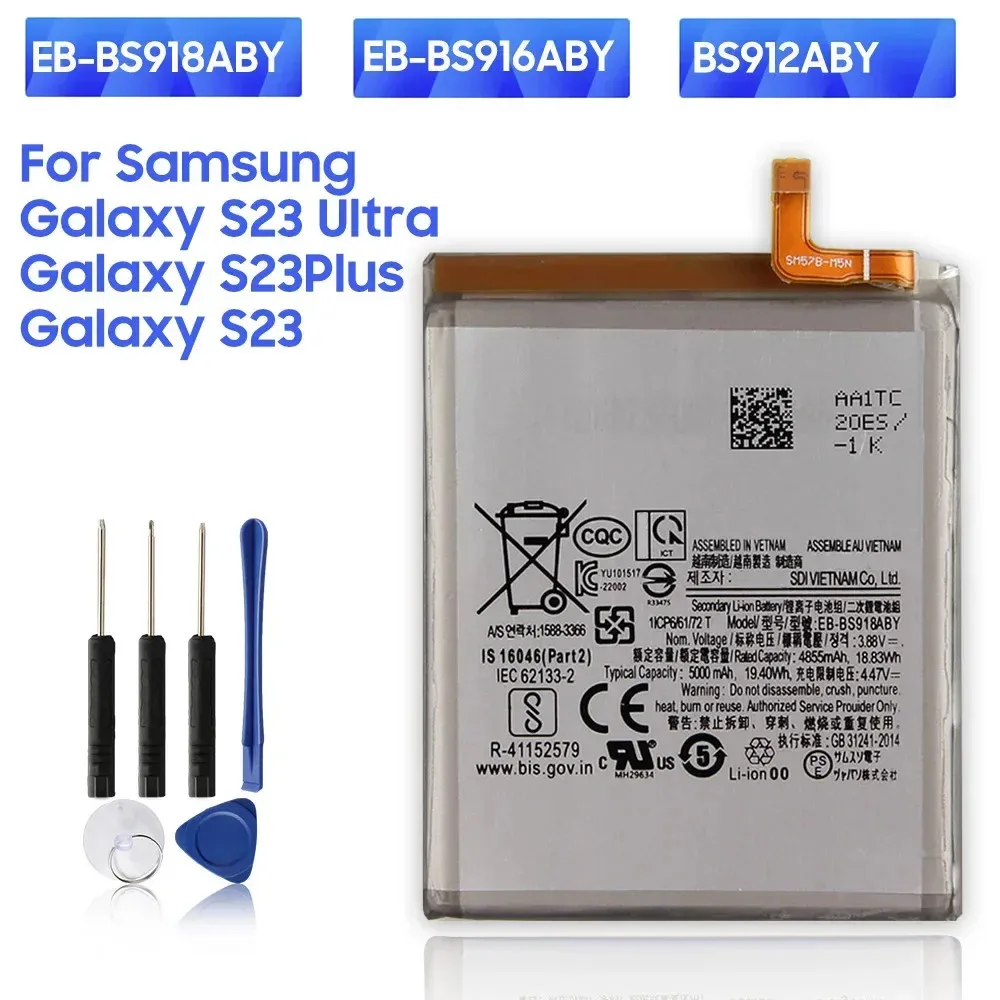 НОВА батерия за телефона EB-BS912ABY EB-BS916ABY EB-BS918ABY за Samsung Galaxy S23 SM-S911B S23 Plus S23 + SM-S916B S23 Ultra SM-S918B