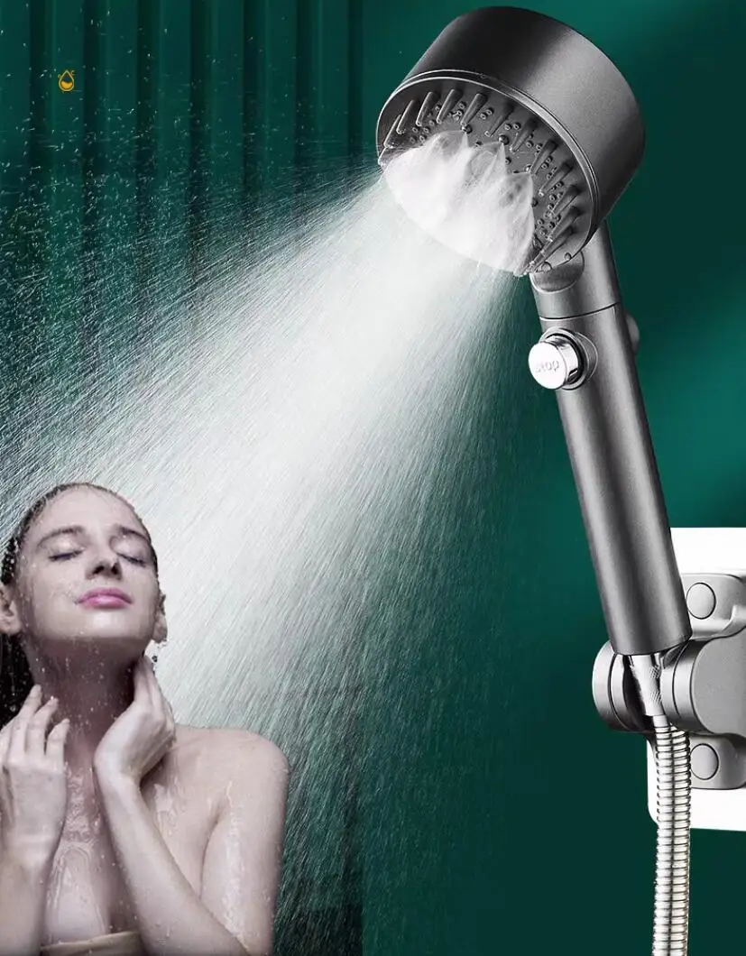 Нова дюза за душ с високо налягане, 6 режима, Регулируем накрайник за душ с набор от маркучи, Водосберегающая дюза за спиране на пръскане, аксесоари за баня
