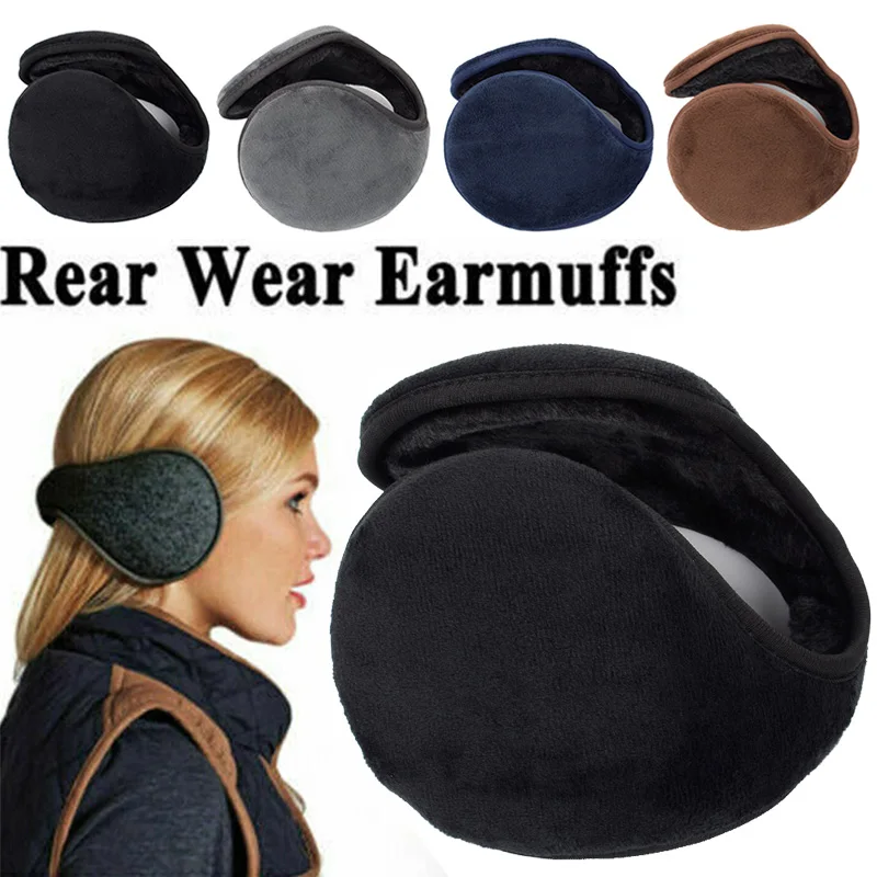 Нови памучни слушалки, Унисекс, Мека удебелена превръзка на главата, Плюшено ушния калъф, Защитна куплунг, мъжки Дамски зимни топло за уши