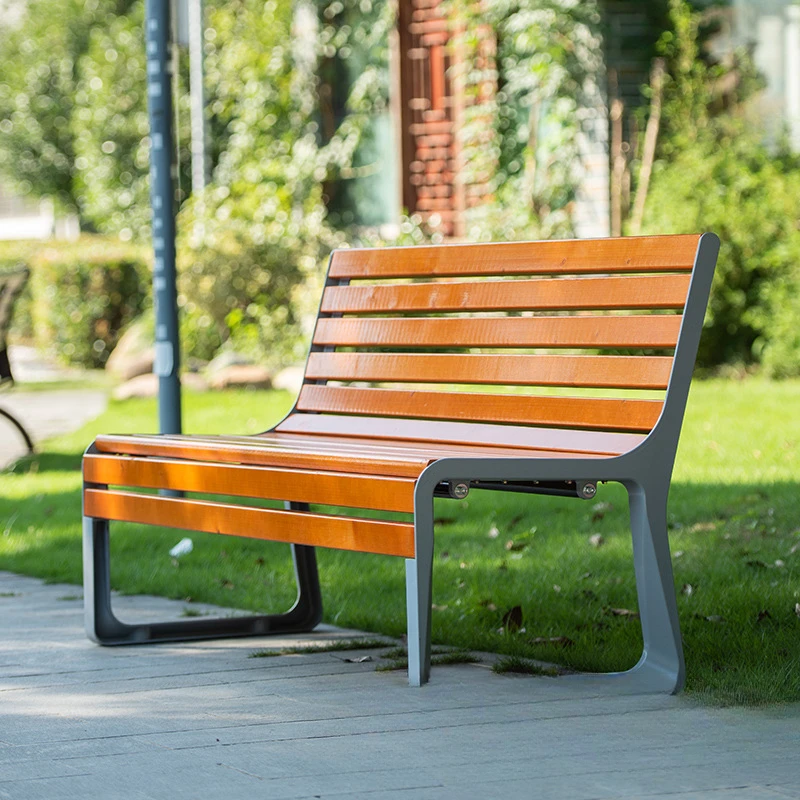 Парков стол, градинска пейка, дълга стол с облегалка във вътрешния двор, открит квадратен шезлонг от ковано желязо