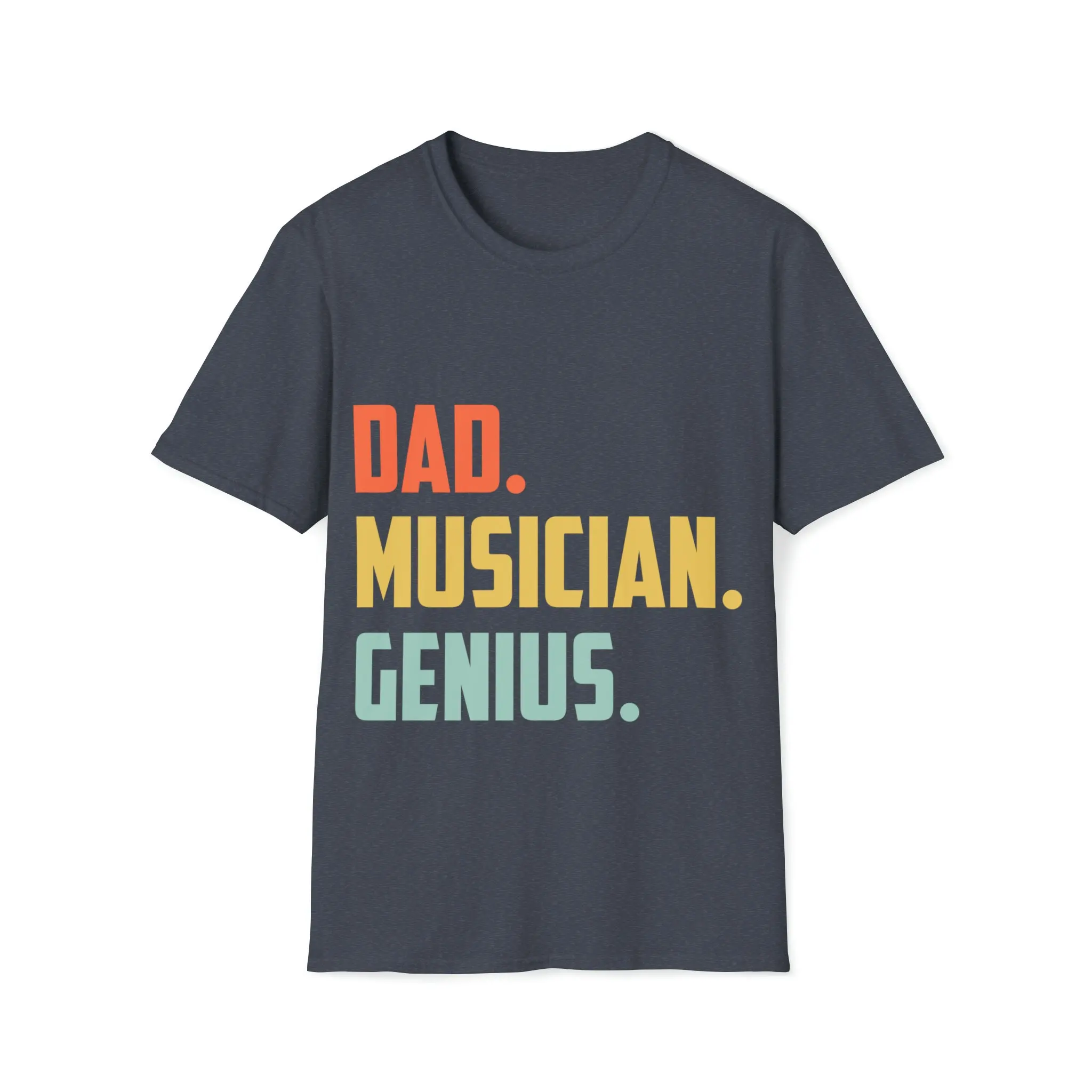 Подарък тениска за татко, един музикант, един гений, Мъжки t-shirt