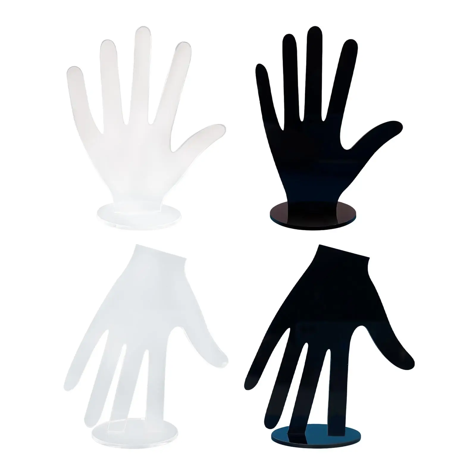 Поставка за показване на бижута Акрилни Титуляр за пръстени във формата на ръцете Титуляр за показване на бижута във формата на ръцете в продължение на часове Ръчна Верига Показва Реквизит за снимки Начало