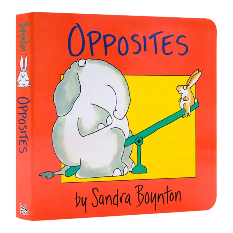 Противоположности, Сандра Boynton, Детски книжки за деца на възраст от 1 на 2 на 3 години, Английска книжка с картинки 9780671449032