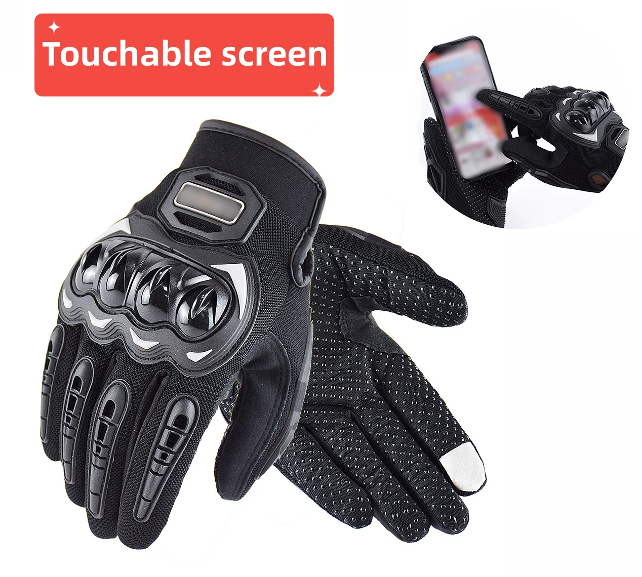 Ръкавици за Мотоциклети Мъжки Guantes Мото на Гант Със сензорен екран, Дишащи Мотоциклетни Състезания Ръкавици за колоездене, Летни Защитни Ръкавици