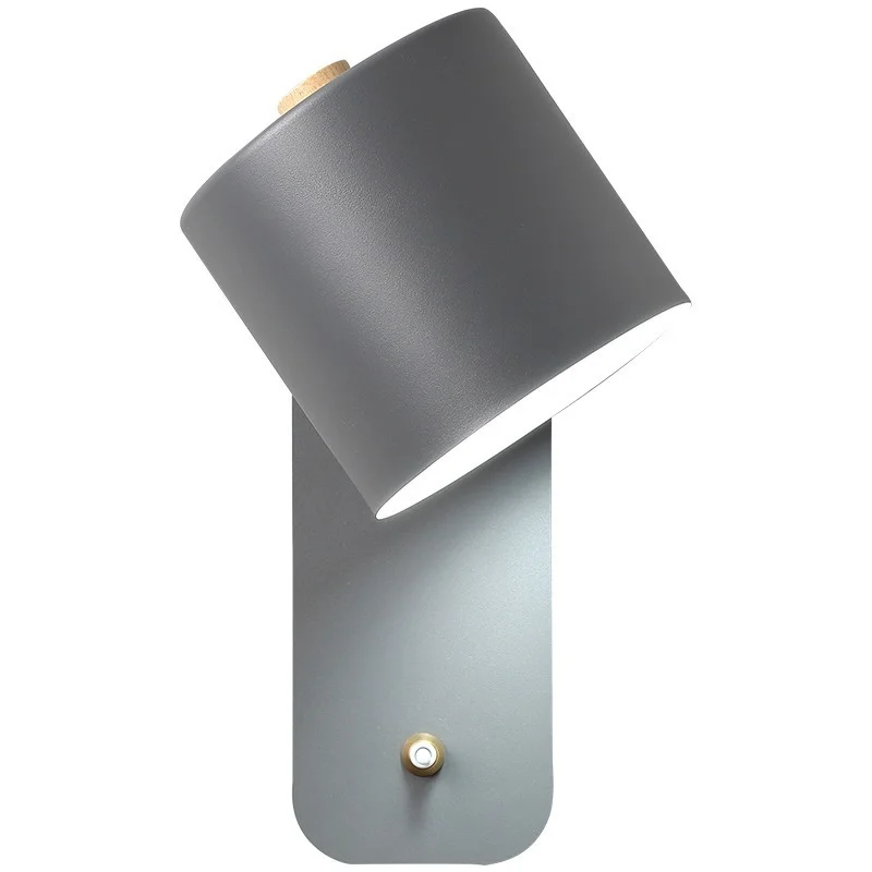 Скандинавски монтиран на стената лампа Indor Вътрешно осветление Външни Светлини За дневна Спалня Нощни осветителни тела Home LED С ключа за лампата в коридора