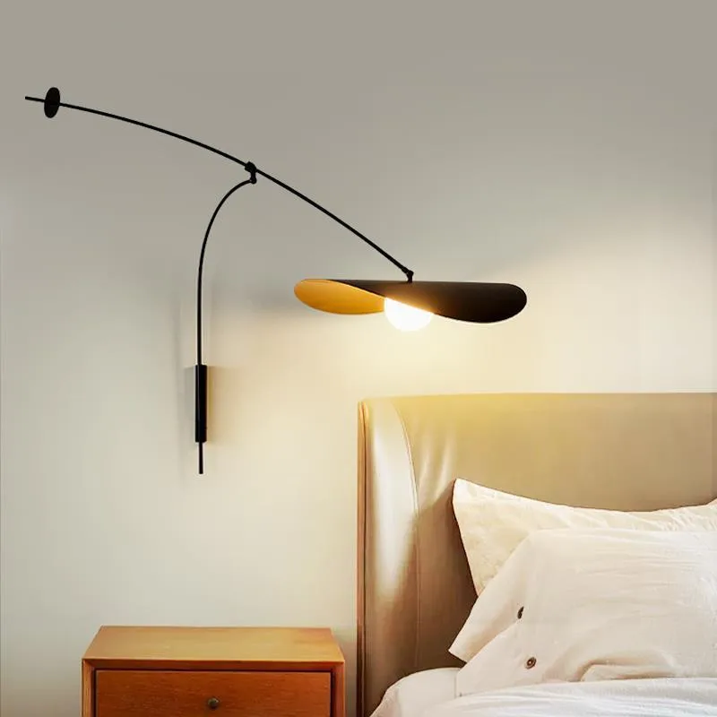Скандинавските Творчески Регулируеми Стенни Лампи Modern, LED Long Arm Standing Light За Хотелска Спалня Декор Хол Подвесное Осветление