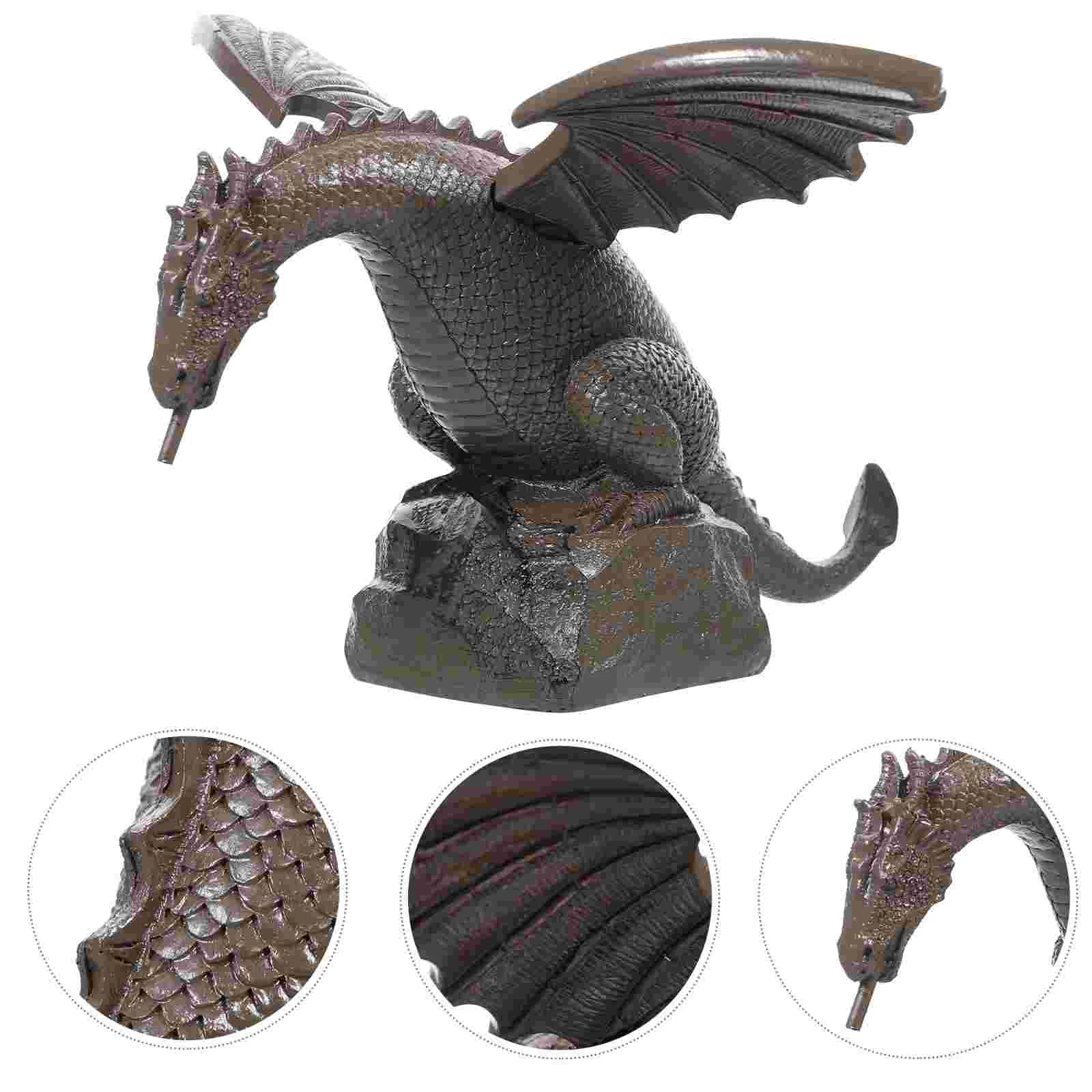 Скулптура фонтанного пръскачка, водопад, разбрызгивающий вода, скулптура на дракон, декорации за воден фонтан във формата на дракон, Градински статуи на дракона