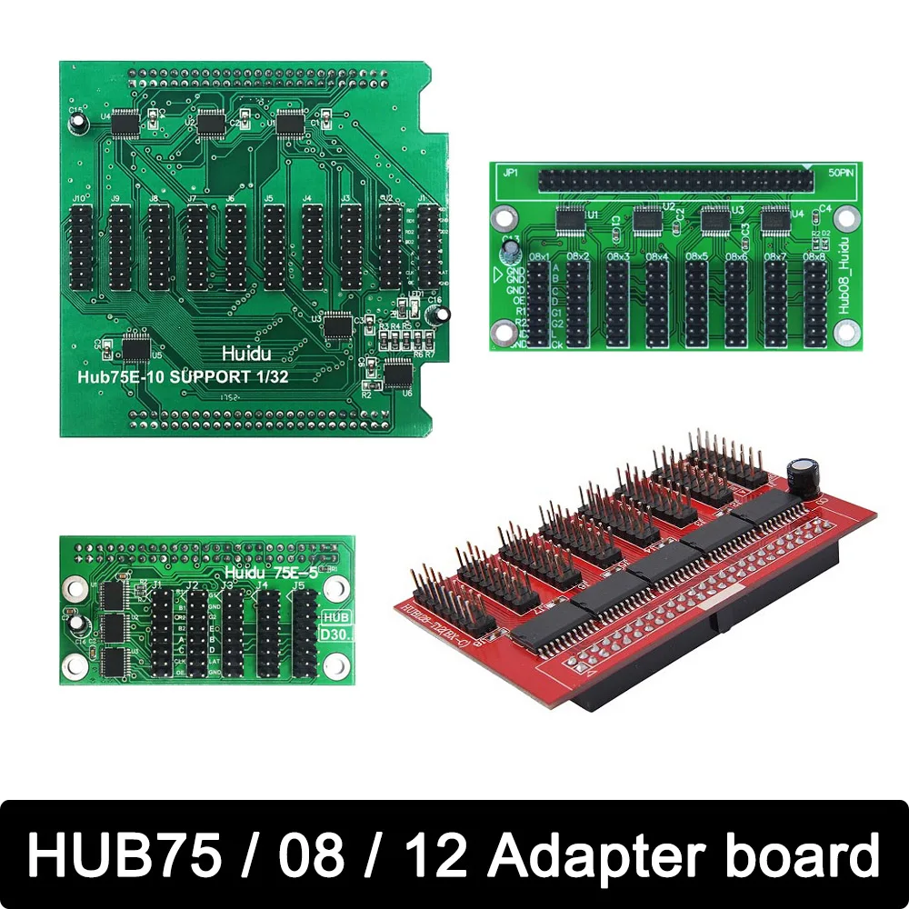 Такса адаптер главината с led дисплей, HUB75E-10, HUB75E-5HUB08, HUB12