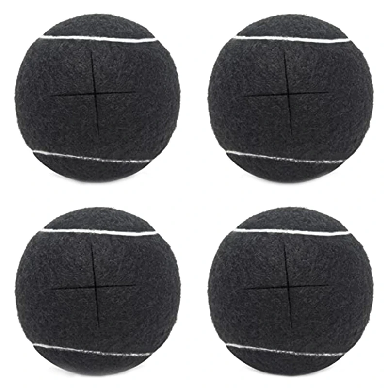 Тенис топки 4ШТ за крака на мебели и защита на пода Универсални предварително нарязани на движещи се топки