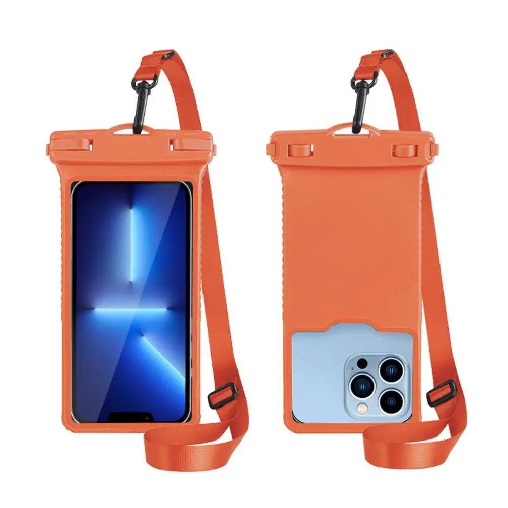 Чанта за съхранение телефон Дръжка със сензорен екран, защита от надраскване, мобилен телефон от TPU, водоустойчив подводна суха чанта, калъф за телефон